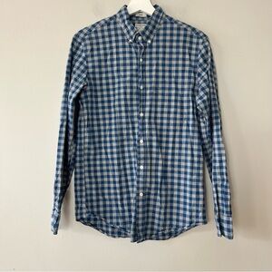J. Crew Gingham Plaid‎ Button Down Shirt Men's Medium